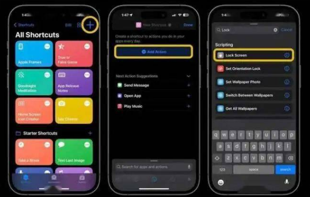 浏阳苹果14锁屏维修店分享iPhone14升级iOS16.4后如何创建锁屏快捷方式 