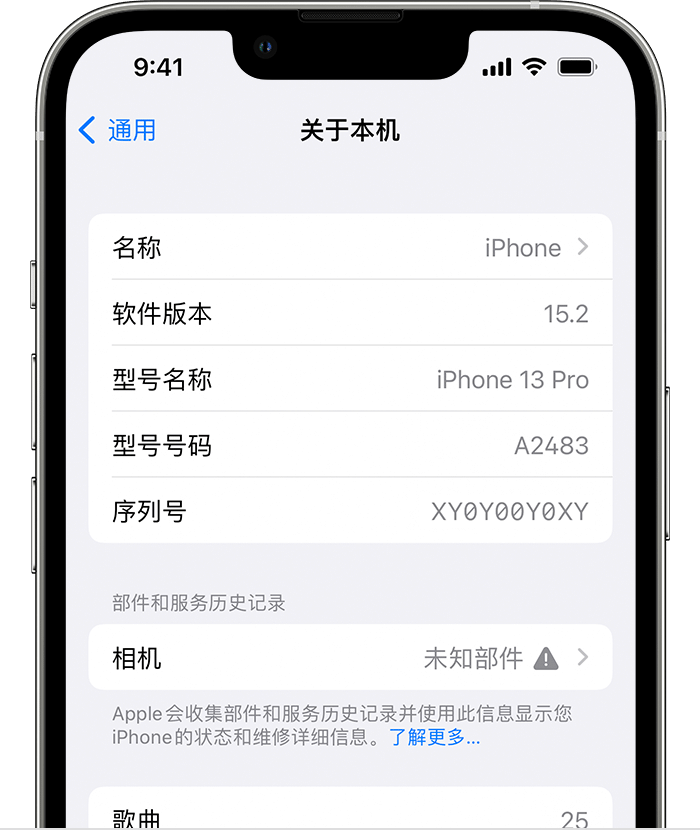 浏阳苹果维修分享iPhone 出现提示相机“未知部件”是什么原因？ 